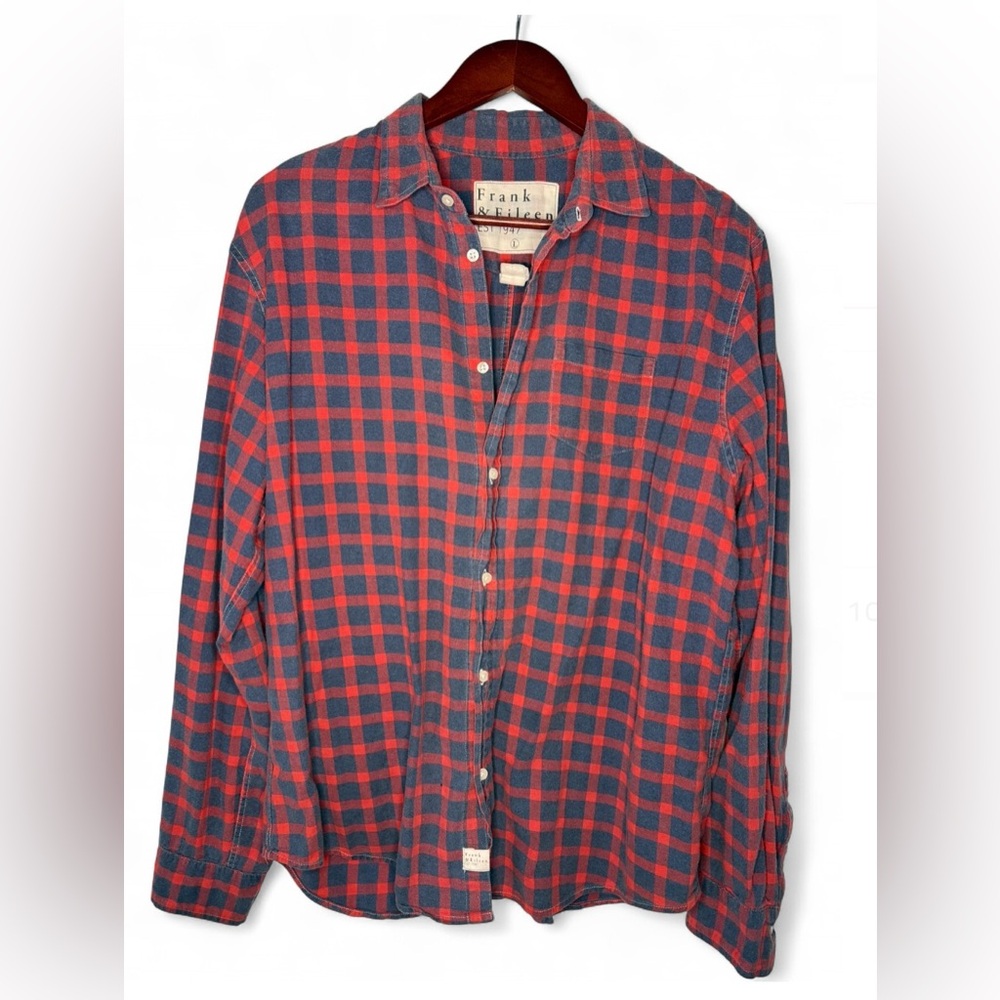 Frank & Eileen check plaid flannel shirt